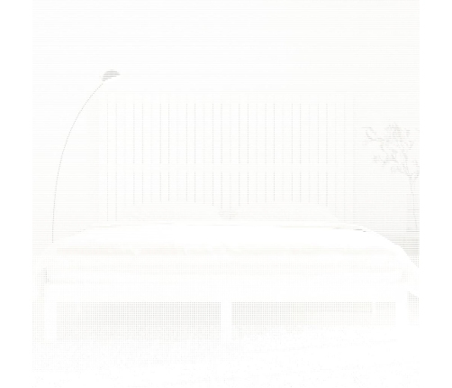 vidaXL sienas galvgalis, balts, 185x3x110 cm, priedes masīvkoks