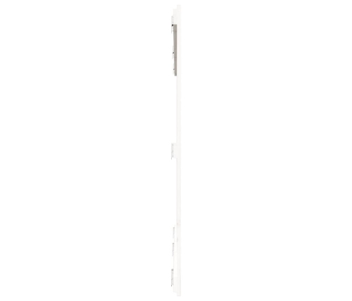 vidaXL sienas galvgalis, balts, 185x3x110 cm, priedes masīvkoks