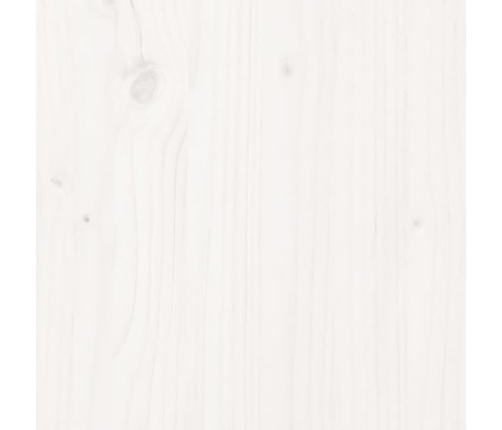 vidaXL sienas galvgalis, balts, 185x3x110 cm, priedes masīvkoks