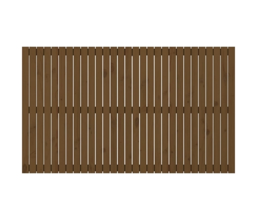 vidaXL sienas galvgalis, brūns, 185x3x110 cm, priedes masīvkoks