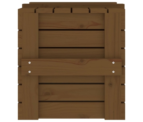 vidaXL uzglabāšanas kaste, brūna, 58x40,5x42 cm, priedes masīvkoks