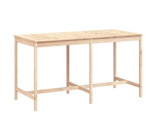 vidaXL dārza galds, 203,5x90x110 cm, priedes masīvkoks