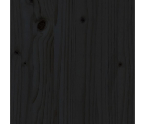 vidaXL dārza galds, 82,5x82,5x45 cm, priedes masīvkoks, melns