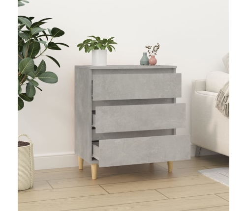 vidaXL plaukts, betona pelēks, 60x35x70 cm, inženierijas koks