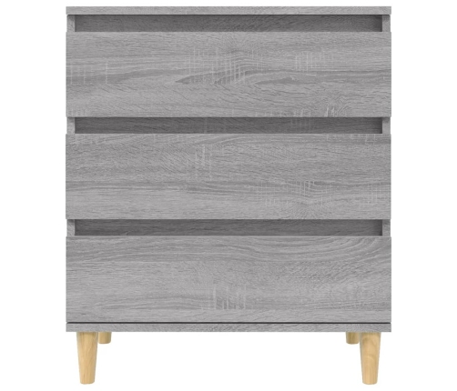 vidaXL kumode, pelēka ozolkoka, 60x35x70 cm, inženierijas koks