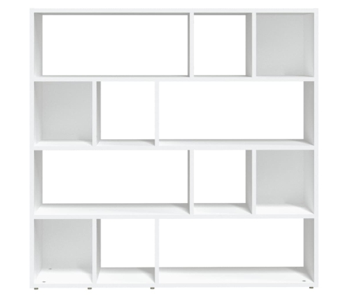 vidaXL grāmatu plaukts, aizslietnis, balts, 105x24x102 cm