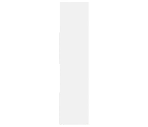 vidaXL grāmatu plaukts, aizslietnis, balts, 105x24x102 cm