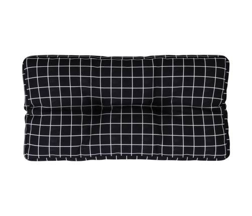 vidaXL palešu dīvāna spilvens, 80x40x12 cm, četrstūru raksts, audums