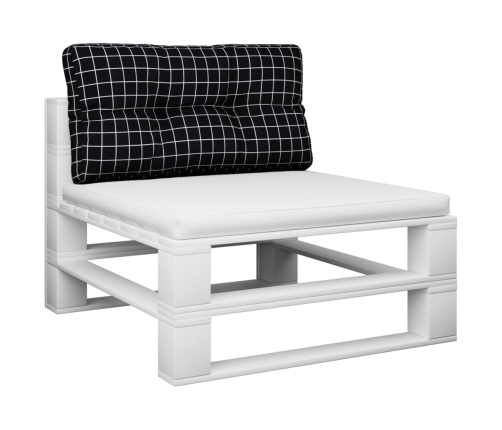 vidaXL palešu dīvāna spilvens, 80x40x12 cm, četrstūru raksts, audums