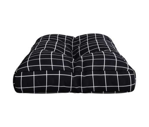 vidaXL palešu dīvāna spilvens, 80x40x12 cm, četrstūru raksts, audums