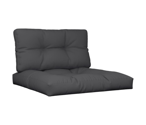 vidaXL palešu spilveni, 2 gab., audums, melns