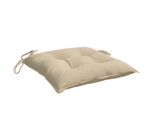 vidaXL palešu matrači, 6 gab., bēši, 50x50x7 cm, audums