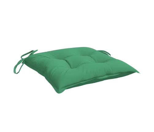 vidaXL palešu matrači, 6 gab., zaļi, 50x50x7 cm, audums