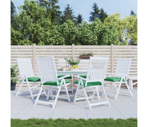 vidaXL palešu matrači, 6 gab., zaļi, 50x50x7 cm, audums