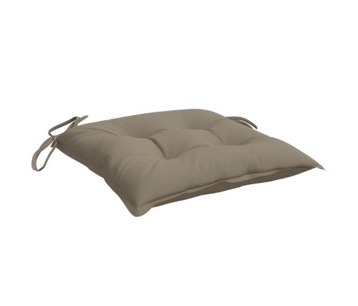 vidaXL palešu matrači, 4 gab., pelēkbrūni, 50x50x7 cm, audums