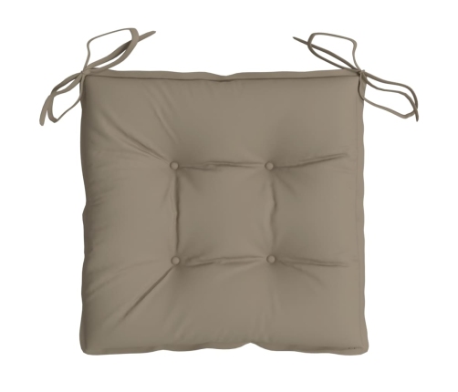 vidaXL palešu matrači, 4 gab., pelēkbrūni, 50x50x7 cm, audums