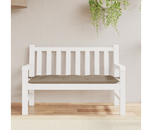 vidaXL dārza sola matracis, 120x50x7 cm, audums, pelēkbrūns