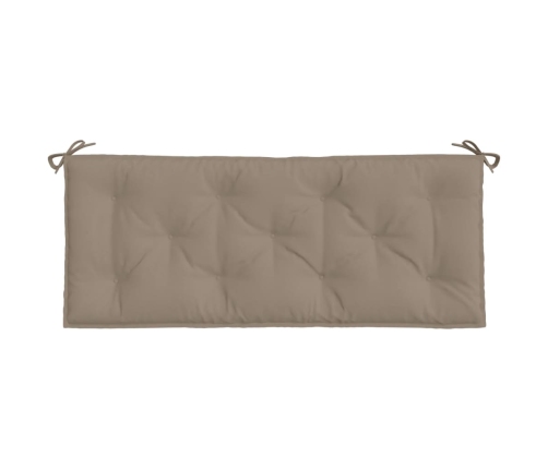 vidaXL dārza sola matracis, 120x50x7 cm, audums, pelēkbrūns