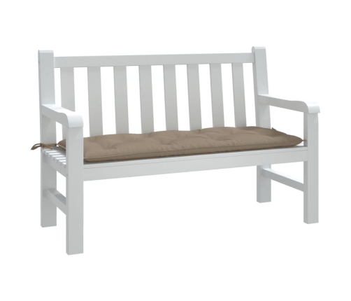 vidaXL dārza sola matracis, 120x50x7 cm, audums, pelēkbrūns