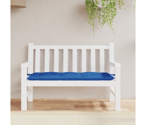 vidaXL dārza sola matracis, 120x50x7 cm, audums, zils