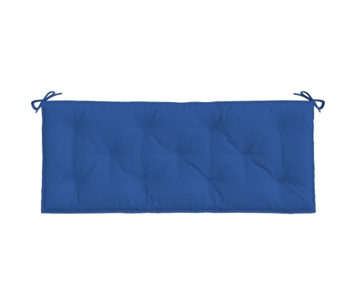 vidaXL dārza sola matracis, 120x50x7 cm, audums, zils