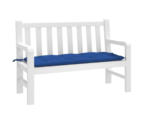 vidaXL dārza sola matracis, 120x50x7 cm, audums, zils