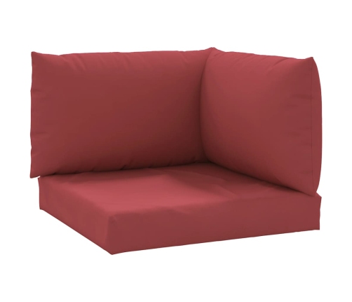 Palešu Spilveni, 3 Gab., Vīnsarkans Oksforda Audums Vidaxl