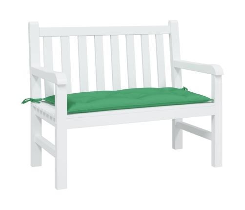 vidaXL dārza sola matracis, 110x50x7 cm, audums, zaļš