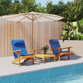 Zilo Spilvenu Komplekts Zils Kokvilna, Koks Standarta Vidaxl