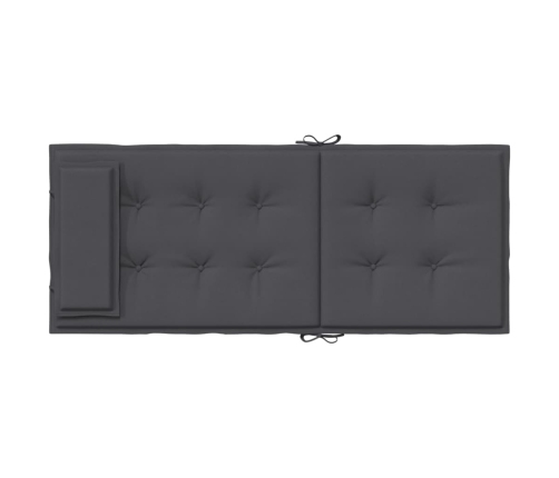 vidaXL dārza krēslu spilveni, 4 gab., oksforda audums, pelēki