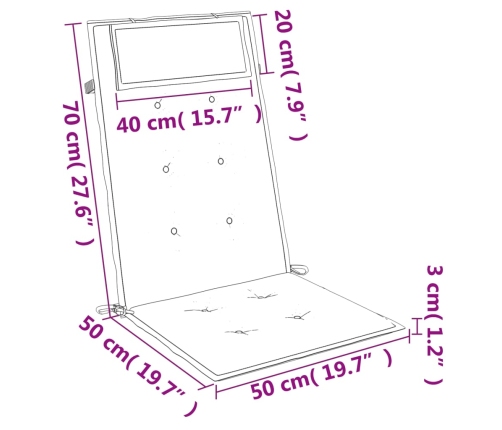 vidaXL dārza krēslu spilveni, 4 gab., oksforda audums, pelēki