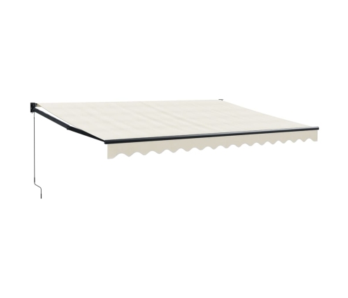 vidaXL izvelkama markīze, krēmkrāsas, 4x3 m, audums, alumīnijs