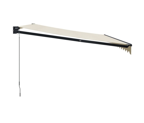 vidaXL izvelkama markīze, krēmkrāsas, 4x3 m, audums, alumīnijs