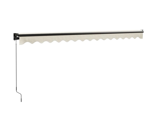 vidaXL izvelkama markīze, krēmkrāsas, 4x3 m, audums, alumīnijs