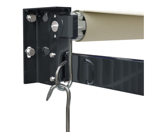 vidaXL izvelkama markīze, krēmkrāsas, 4x3 m, audums, alumīnijs