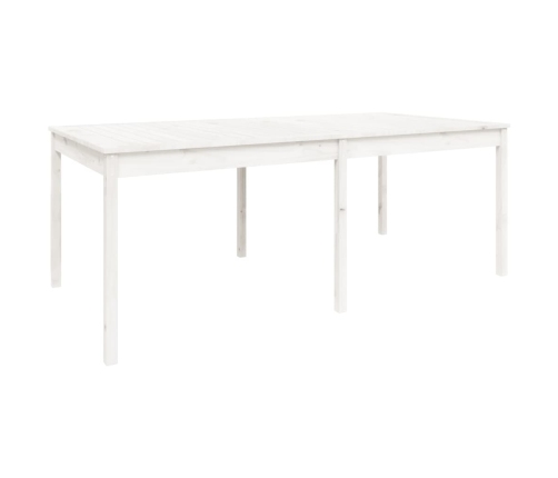 11-Daļīgs Dārza Mēbeļu Komplekts, Priedes Masīvkoks, Balts Vidaxl