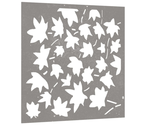 vidaXL dārza sienas rotājums, 55x55 cm, tērauds, rūsas efekts