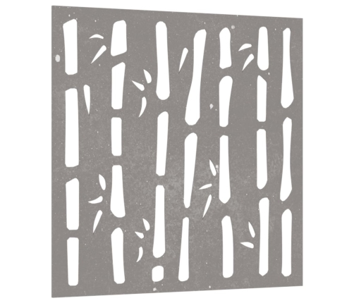 vidaXL dārza sienas rotājums, 55x55 cm, tērauds, rūsas efekts