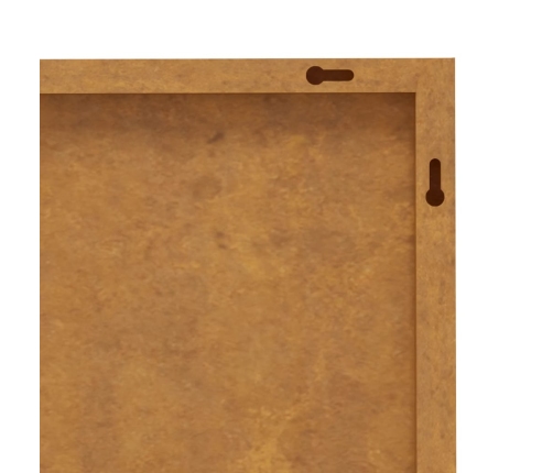 vidaXL dārza sienas rotājums, 55x55 cm, tērauds, rūsas efekts