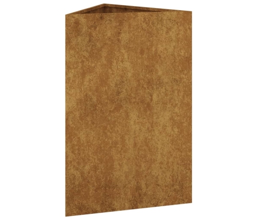 vidaXL dārza puķu kaste, 50x43x75 cm, tērauds ar rūsas efektu