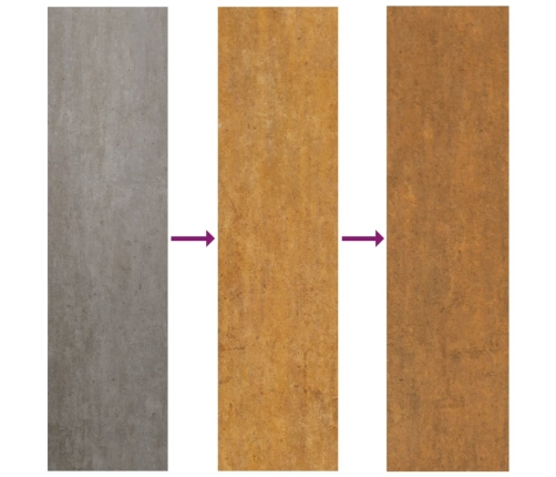 vidaXL dārza puķu kaste, 50x43x75 cm, tērauds ar rūsas efektu