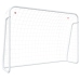 vidaXL futbola vārti, tīkls, balti, 214x75x152 cm, tērauds, poliesters
