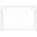 vidaXL futbola vārti, tīkls, balti, 214x75x152 cm, tērauds, poliesters