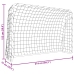 vidaXL futbola vārti, tīkls, balti, 214x75x152 cm, tērauds, poliesters