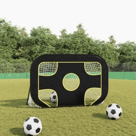 Futbola Vārti Ar Mērķi, 120X80X80 Cm, Poliesters Vidaxl