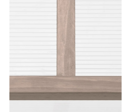 vidaXL siltumnīca, pelēka, 110x58,5x39 cm, egles koks