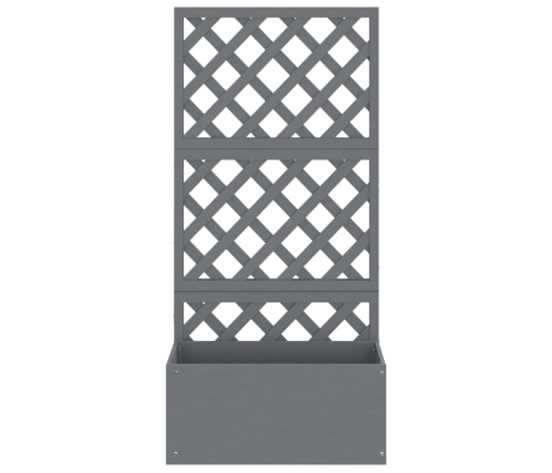 vidaXL vīteņaugu režģis ar puķu kasti, 2 gab., 65x33x135 cm, WPC