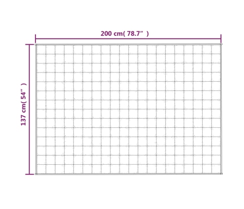 vidaXL smaguma sega, zila, 137x200 cm, 6 kg, audums