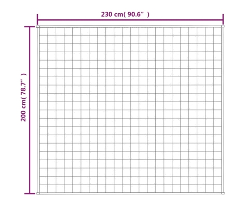 vidaXL smaguma sega, zila, 200x230 cm, 9 kg, audums