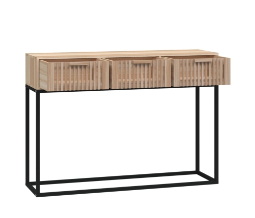 vidaXL konsoles galdiņš, 105x30x75cm, inženierijas koks, dzelzs